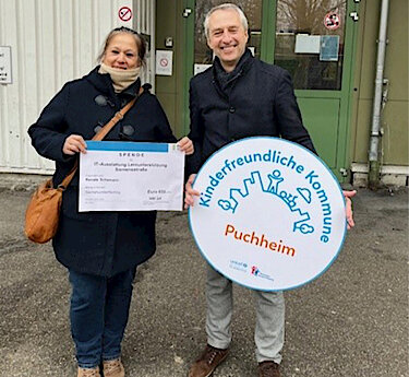  Renate Schemann und Erster Bürgermeister Norbert Seidl 